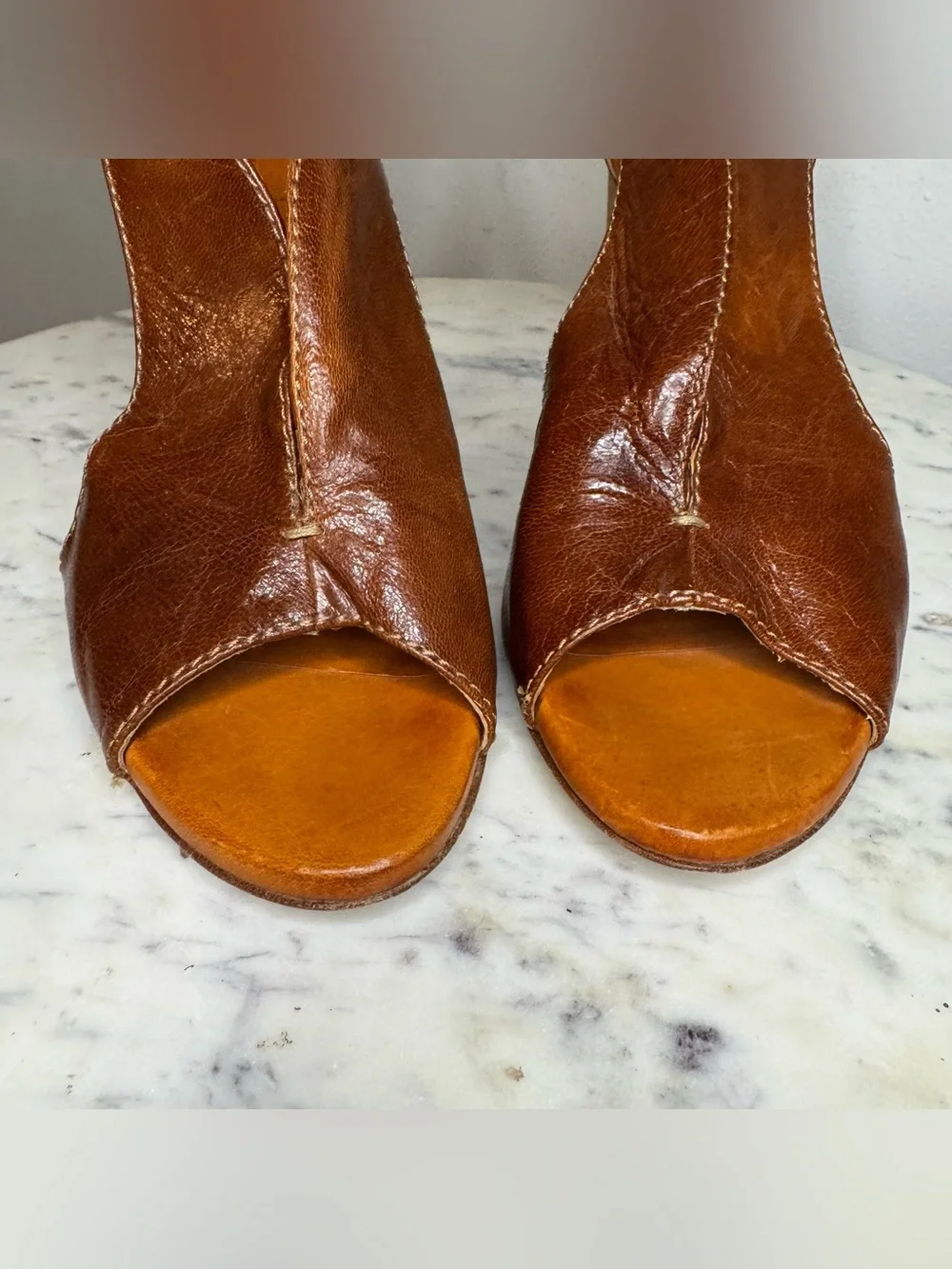 Latitude Femme Sandals Size 39/ US 8.5 Made in Italy Leather heels shoes